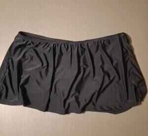 SUN SALE   CATALINA BATHING SUIT SKIRT/BRIEF BOTTOM BLACK SIZE 2X (18W-20W)